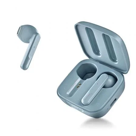 NGS Auriculares Bluetooth Ártica Move con Estuche de Carga Autonomía 7h Azules